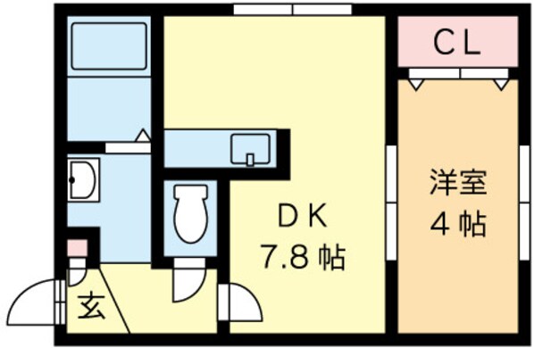 バスセンター前駅 徒歩1分 4階の物件間取画像